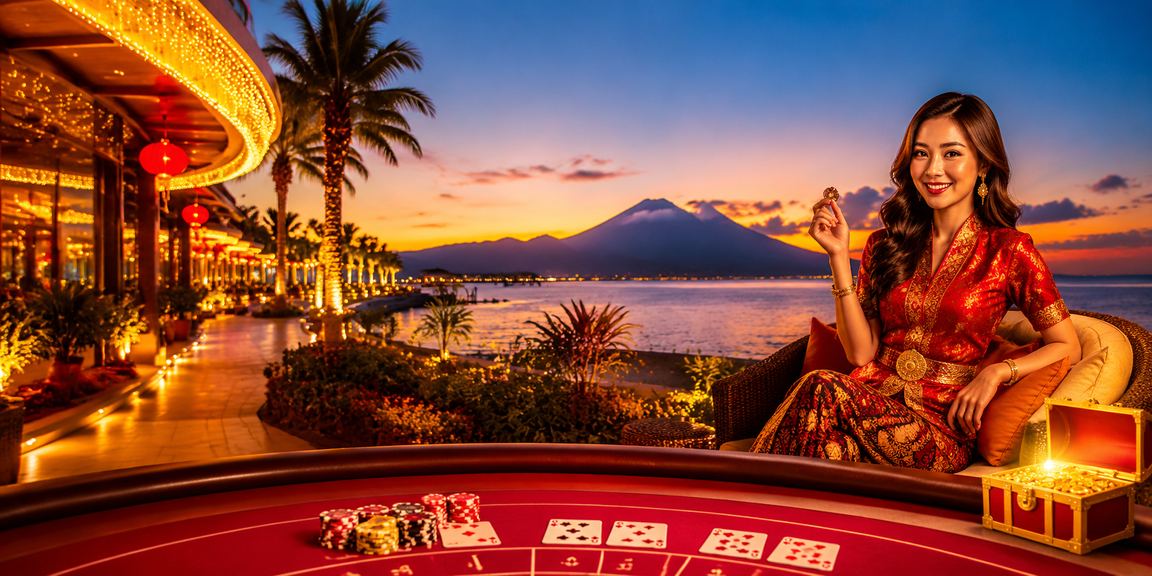 Meja Baccarat kasino langsung gaya Malaysia di Sabah dengan suasana mewah